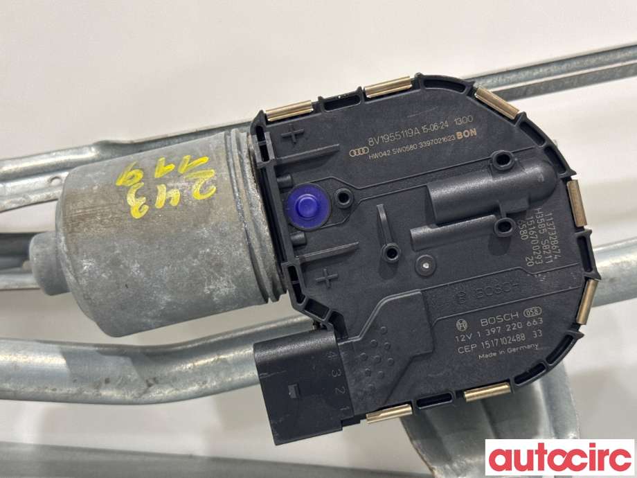 Viskermotor frontrute til Audi A3 2012-2016 (Type III, Fase 1)  (AUDI|8V1955023D|1397220663|8V1955119A)