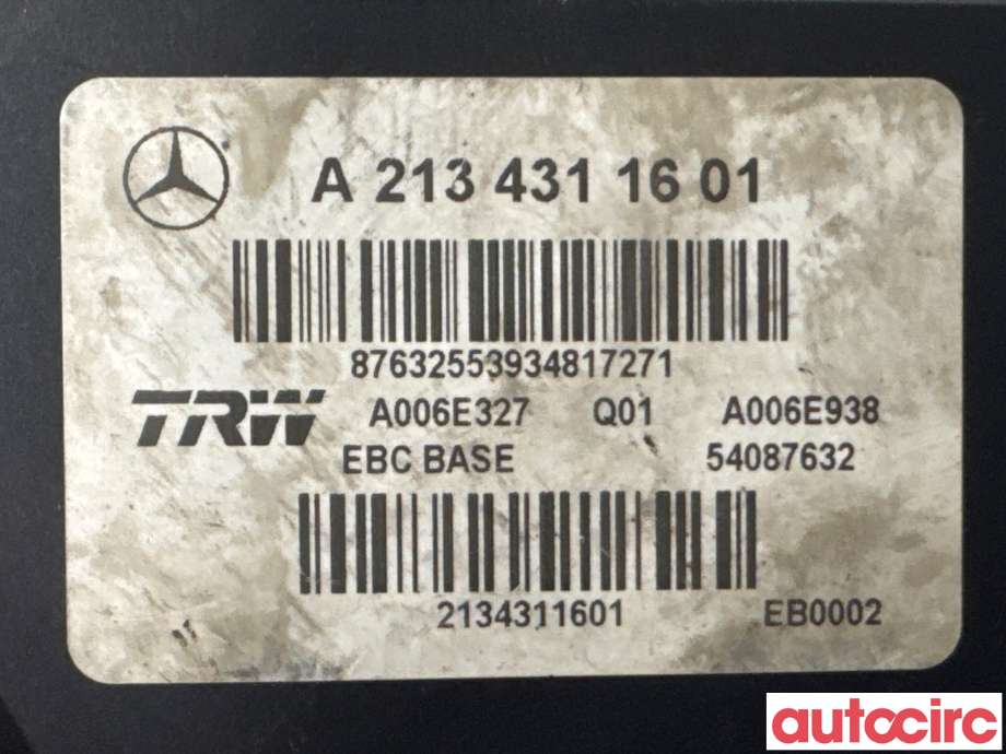 ABS sentral til Mercedes E-Klasse 2016-2023 (W213) (W213) (MERCEDES|A2134316101|54087632|A2134311601)