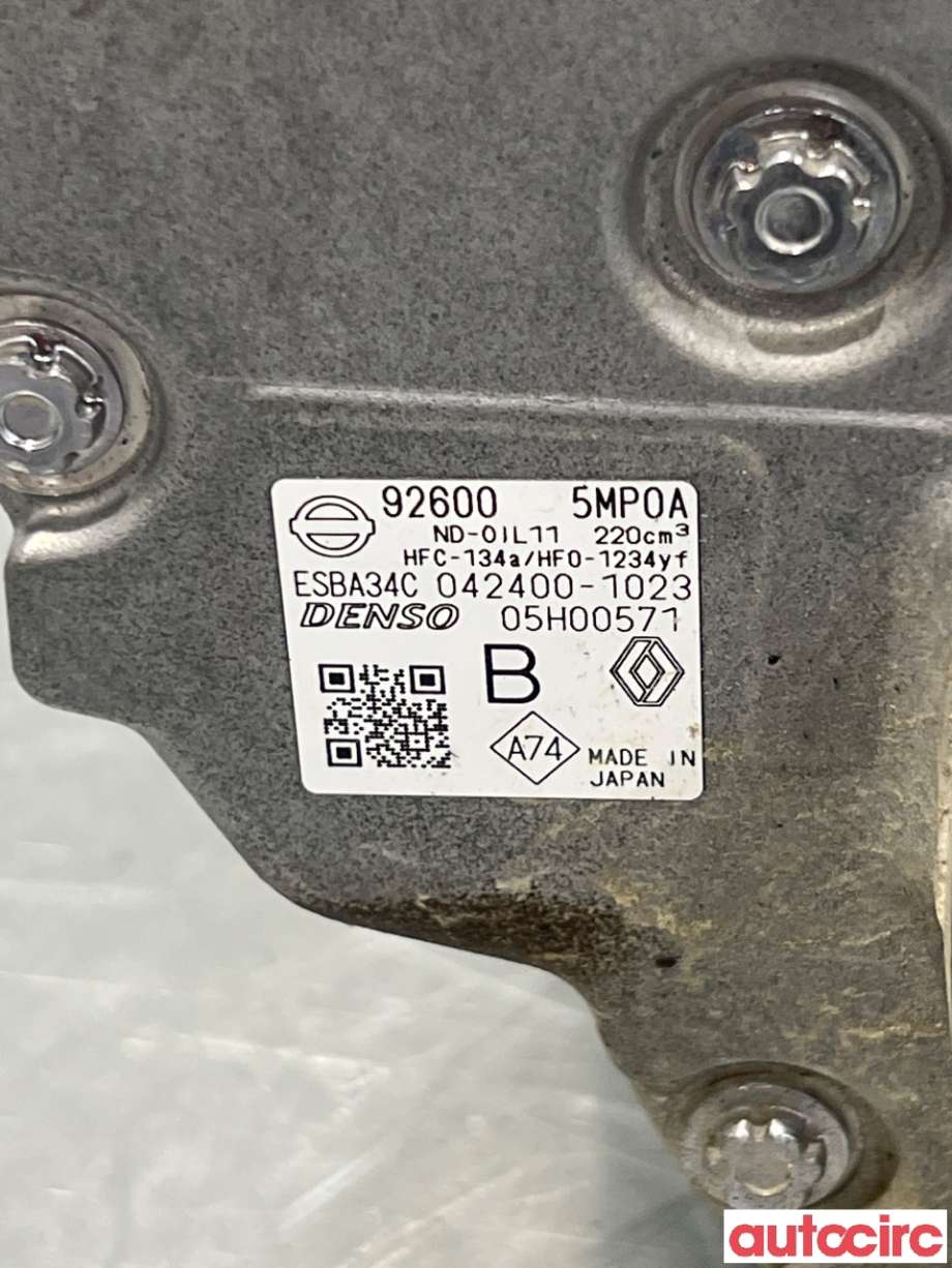 Aircondition kompressor til Nissan Ariya 2022-->>  (NISSAN|NO NUMBER|042400-1023|926005MP0A)