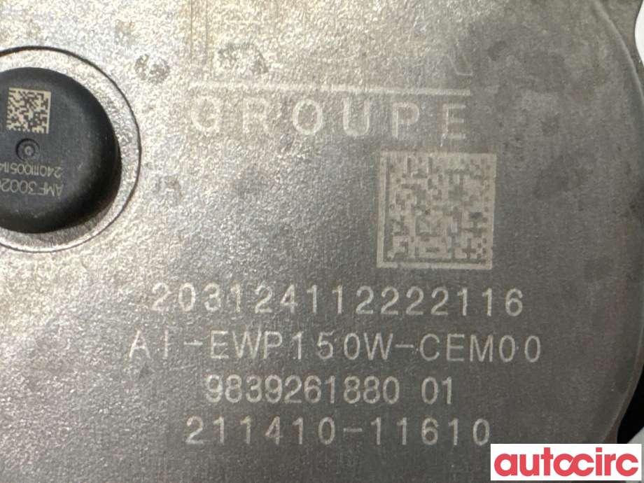 Sirkulasjonspumpe til Opel Grandland X 2017-->>  (OPEL|NO NUMBER|211410-11610|9839261880)