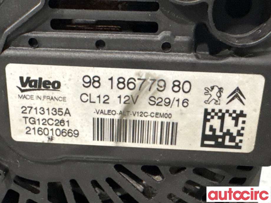Dynamo til Peugeot 208 2012-2019 (Type I) (PEUGEOT|9818677980|TG12C261)