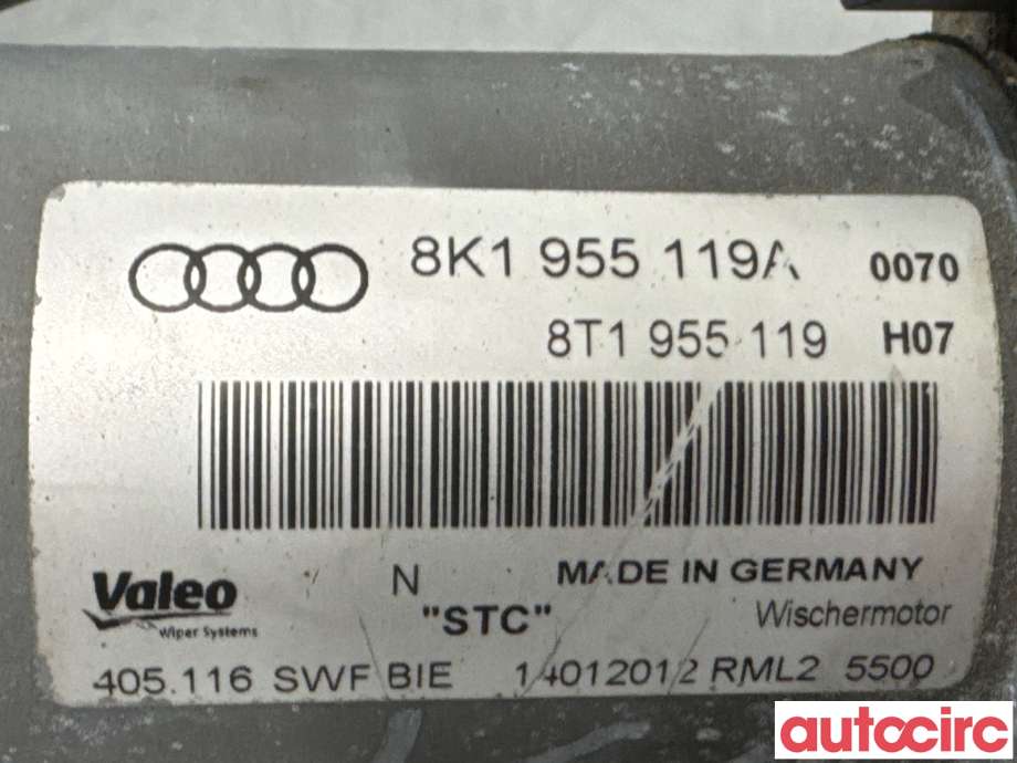 Viskermotor frontrute til Audi A4 2007-2014 (Type IV) (B8) (B8) (AUDI|8K1955023C|405116|8K1955023E)