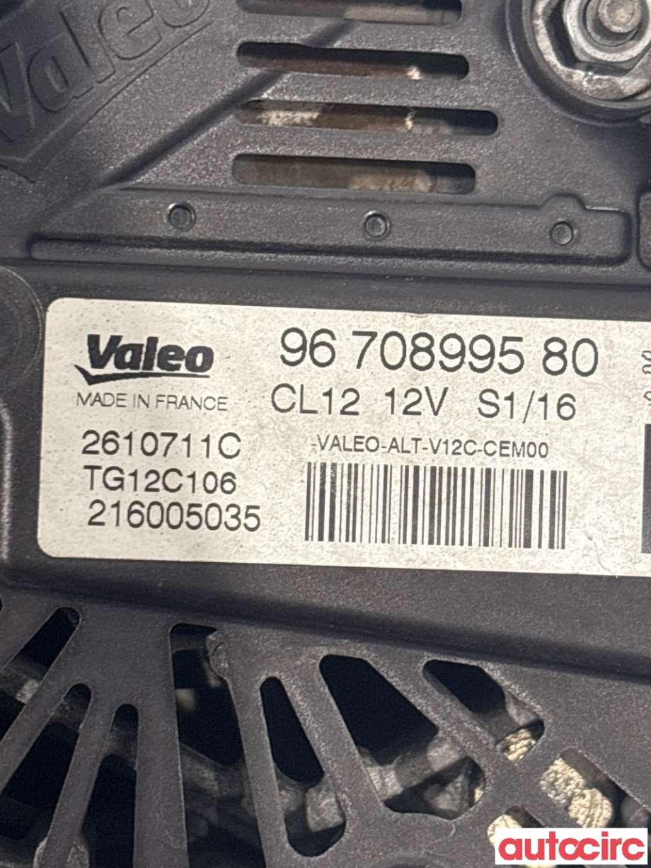 Dynamo til Peugeot 2008 2013-2019 (Type I)  (PEUGEOT|9670899580|TG12C106)
