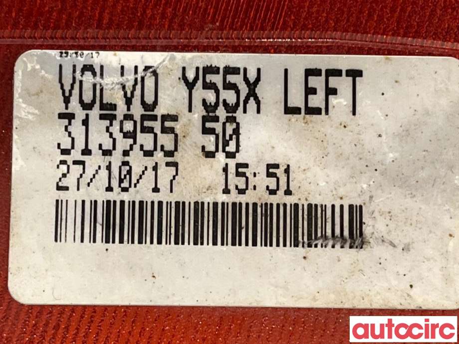 Baklykt fra støtfanger til Volvo V40 2012-2019  (VOLVO|31395550)