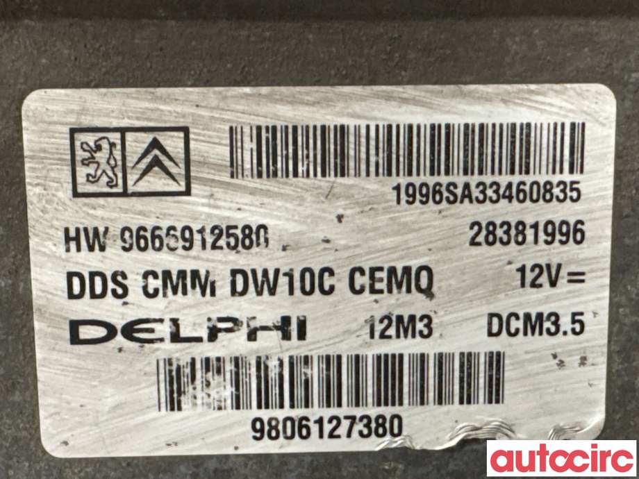 Styreenhet motor til Peugeot Expert 2007-2016 (Type II)  (PEUGEOT|1677619280|28381996|9666912580)