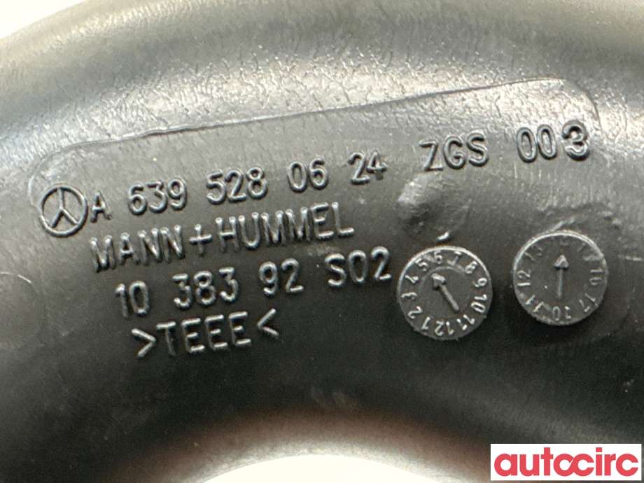 Luftslange innsug til Mercedes Vito/Viano 2010-2014 (Fase 2) (W639) (W639) (MERCEDES|A6395280624|)
