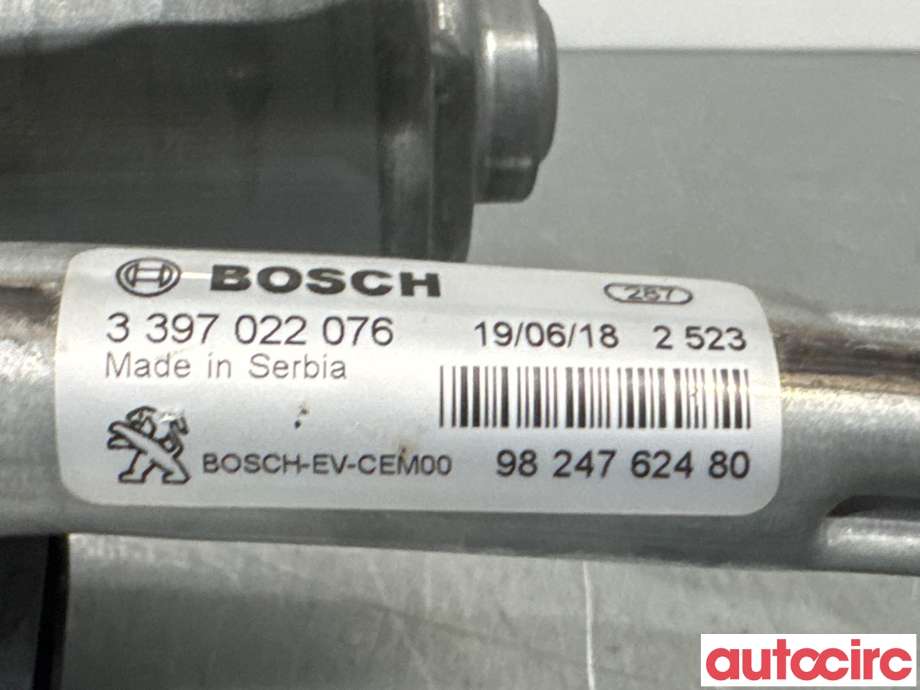 Viskermotor frontrute til Peugeot 3008 2016-->> (Type II)  (PEUGEOT|9824762480|1397225003)