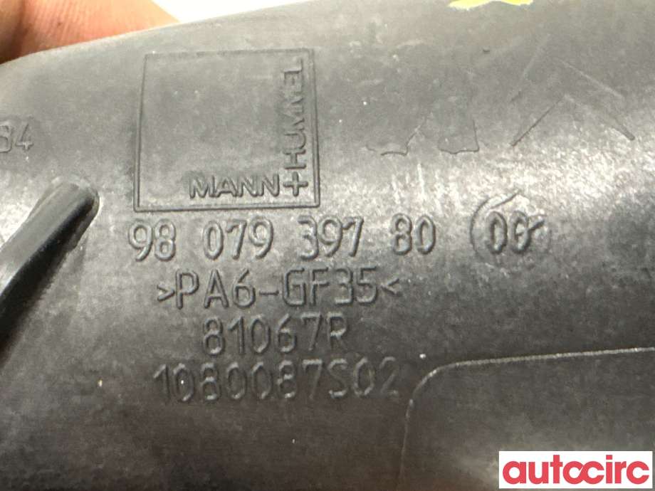 Turbo rør til Peugeot 3008 2016-->> (Type II)  (PEUGEOT|9807939780|)