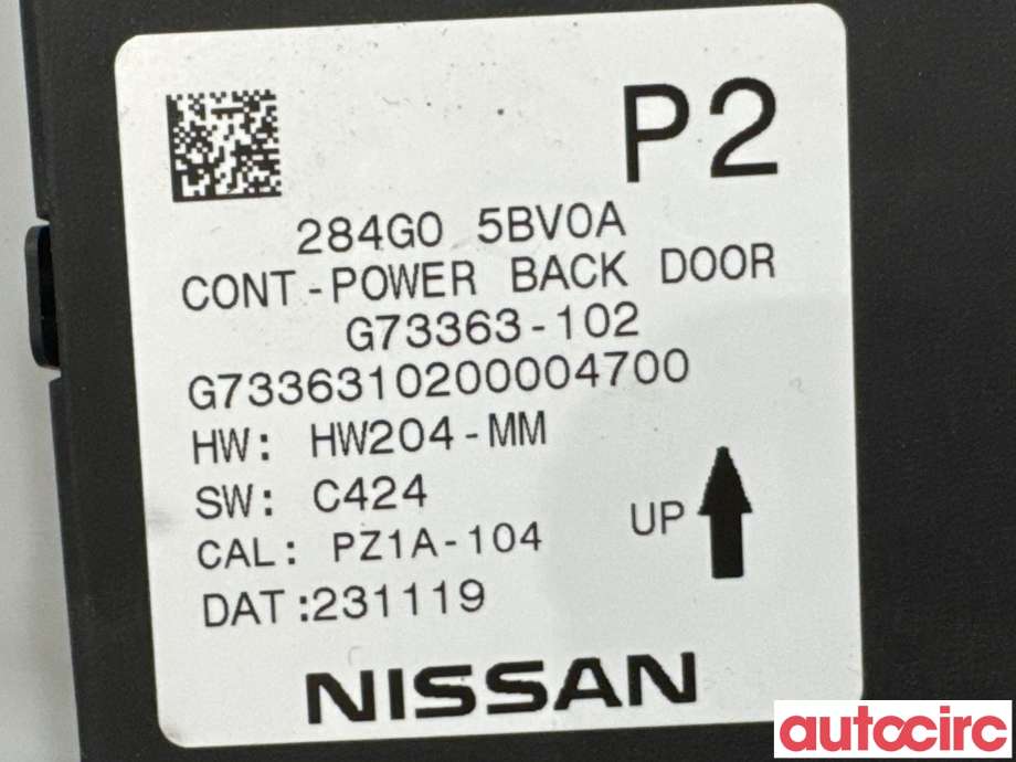 Styreenhet elektrisk bakluke til Nissan Ariya 2022-->>  (NISSAN|284G05BV0A|)