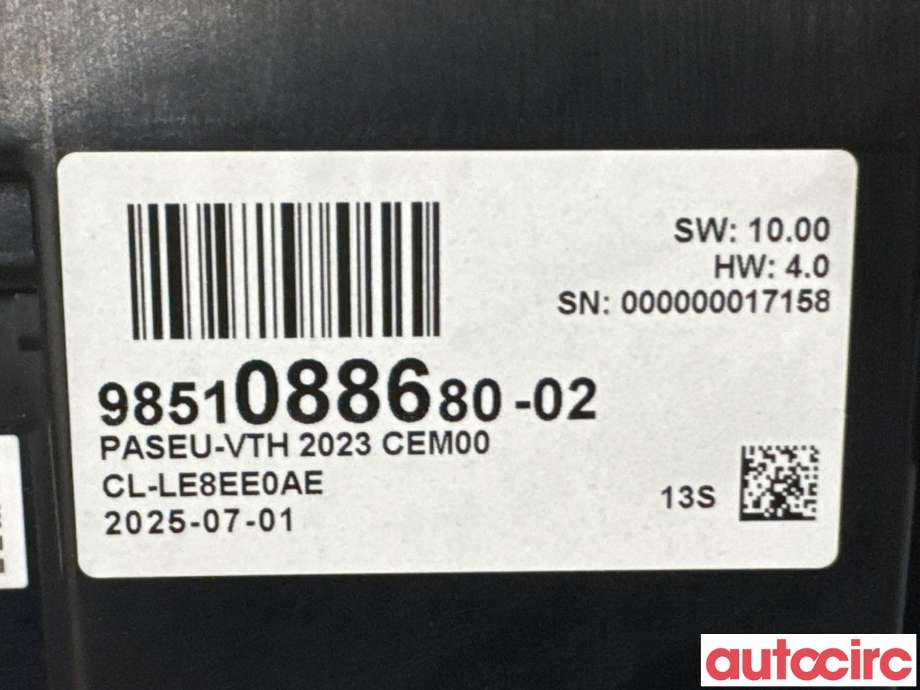 Instrumentpanel til Opel Grandland X 2017-->> (OPEL|9851088680|CL-LE8EE0AE)