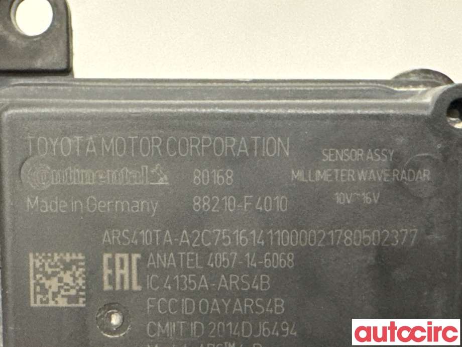Sensor radar til Toyota C-HR 2016-->> (TOYOTA|88210F4010|A2C740034|88210-F4010)