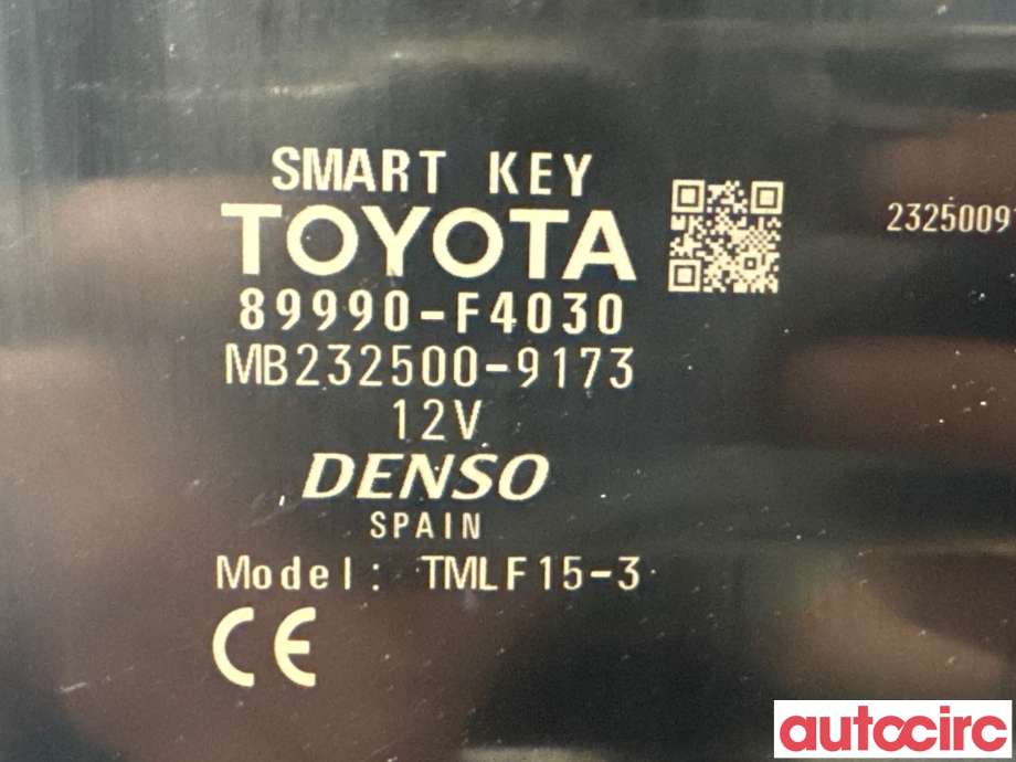 Styreenhet nøkkelfri/keyless til Toyota C-HR 2016-->>  (TOYOTA|89990F4030|MB232500-9173|89990-F4030)