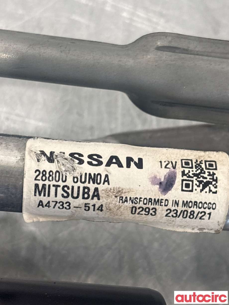 Viskermotor frontrute til Nissan Qashqai 2021-->> (Type III)  (NISSAN|288006UN0A|)