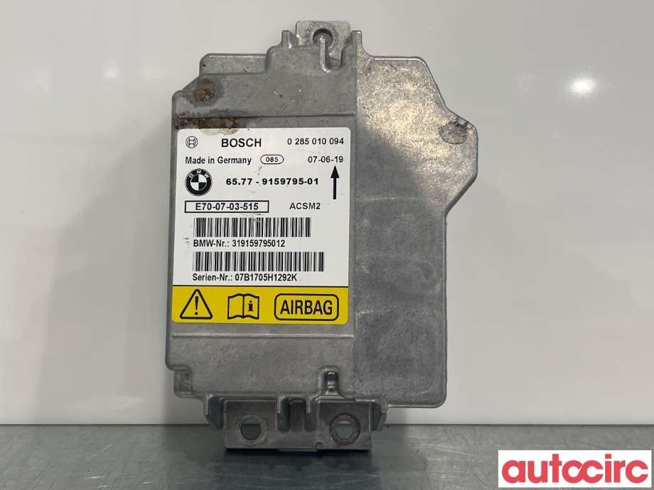 Airbag elektronikk til BMW X5, 2007-2013 (E70) (E70) (BMW|65779240083)