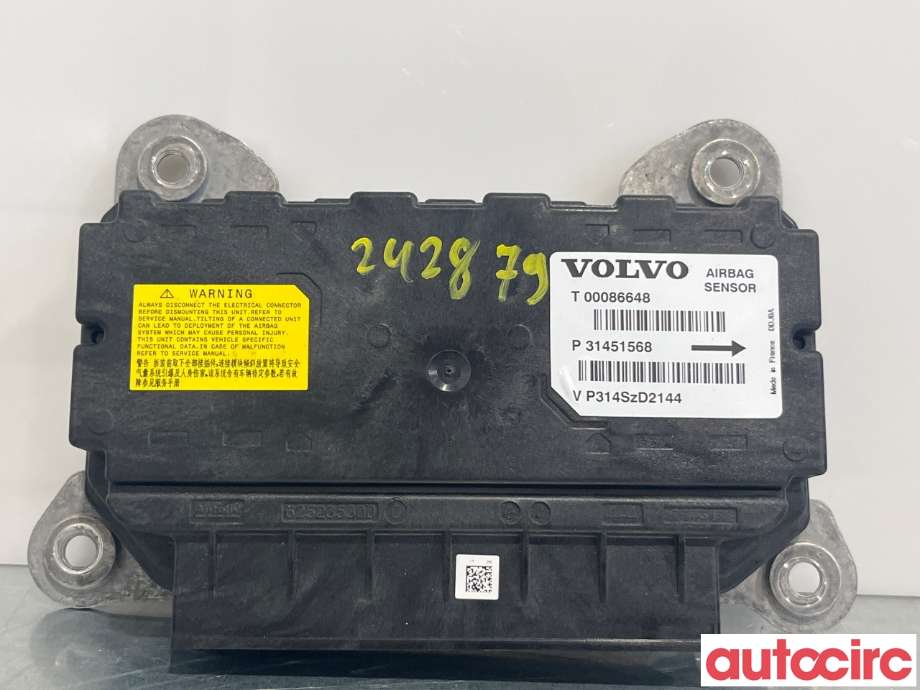 Airbag elektronikk til Volvo XC90, 2015-2025 (Type II)  (VOLVO|32315584)