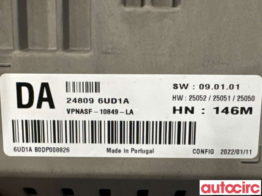 Instrumentpanel til Nissan Qashqai 2021-->> (Type III) (NISSAN|248096UD1A|VPNASF-10849-LA)
