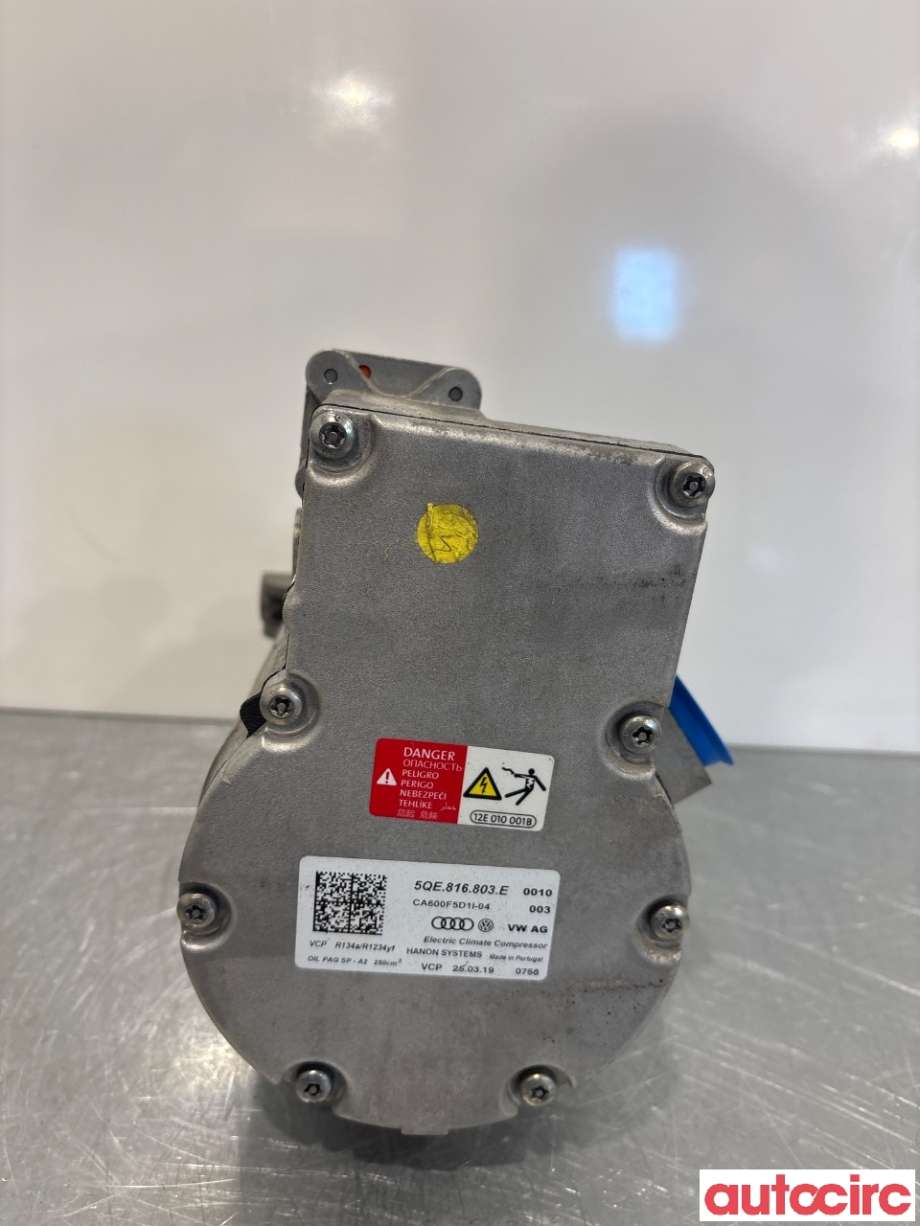 Aircondition kompressor til VW e-Golf, 2017-2020 (Fase 2)  (VOLKSWAGEN|5QE816803E)
