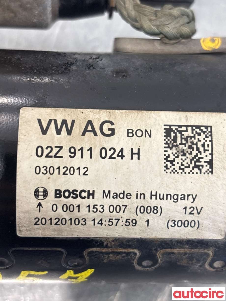 Starter diesel til Škoda Octavia 2009-2013 (Type II, Fase 2)  (SKODA|02Z911024H|0001153007)
