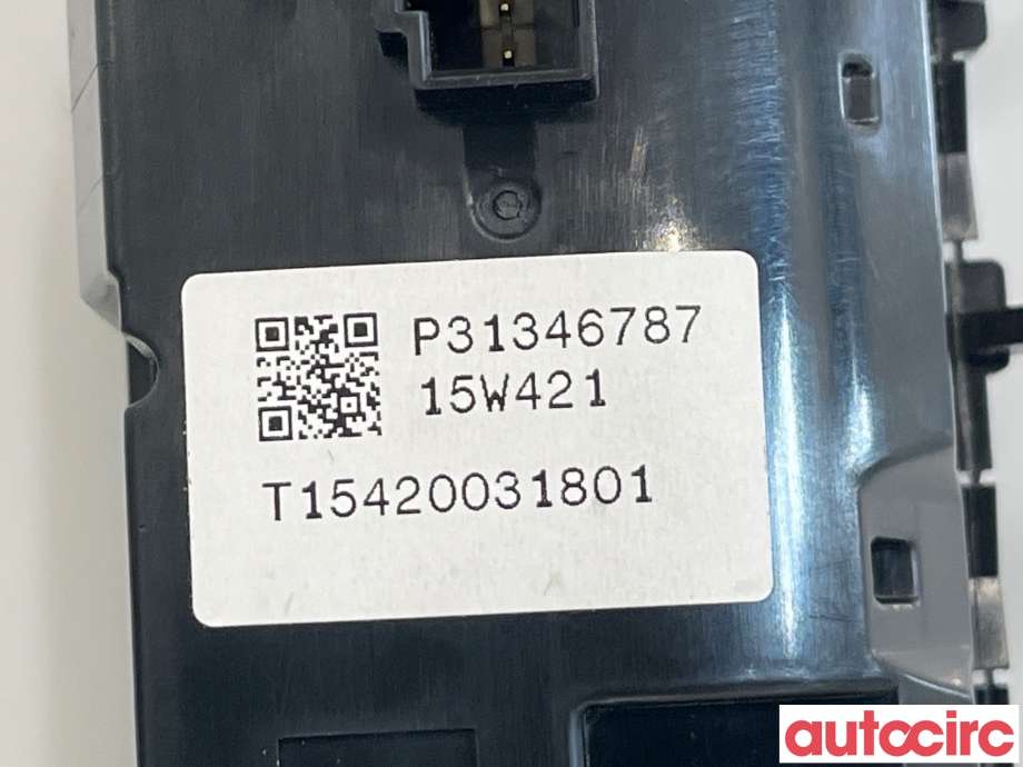 Varmeapparat betjening til Volvo XC90 2015-2025 (Type II)  (VOLVO|31674023|31346787)