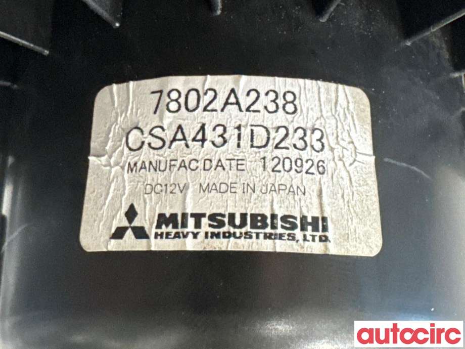 Varmeapparat motor til Mitsubishi Outlander 2012-2015 (Type III, Fase 1)  (MITSUBISHI|7802A238|CSA431D233)