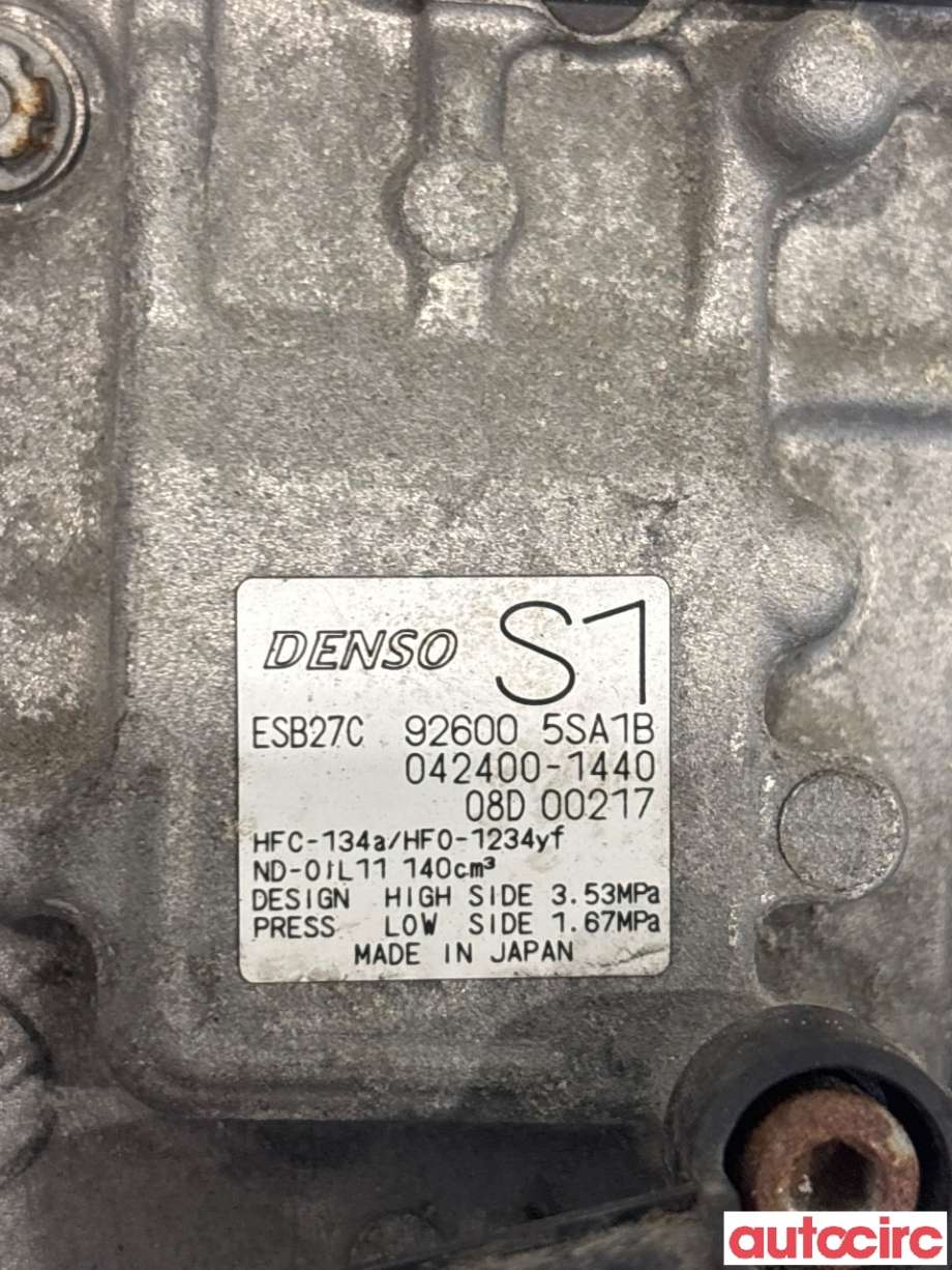 Aircondition kompressor til Nissan Leaf 2018-->> (Type II)  (NISSAN|926005SA1A|042400-1440)