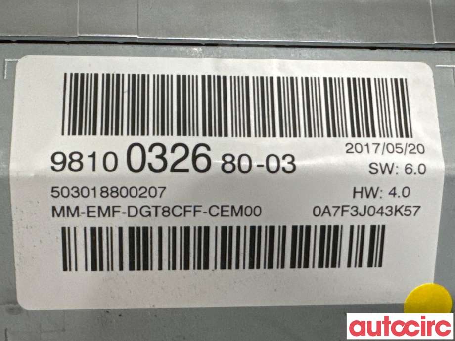 Instrument kjørecomputer til Peugeot 3008 2016-->> (Type II)  (PEUGEOT|9810032680||9830424280)