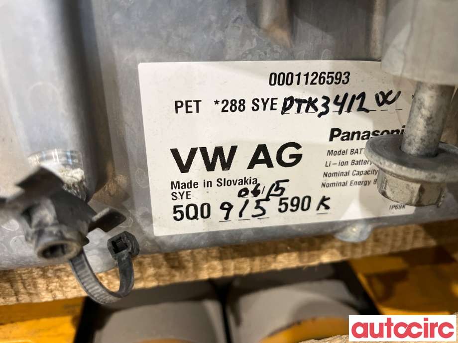 Batteripakke elbil til VW e-Golf 2014-2017 (Fase 1) (VOLKSWAGEN|3Q0915590P|5Q0915590K)