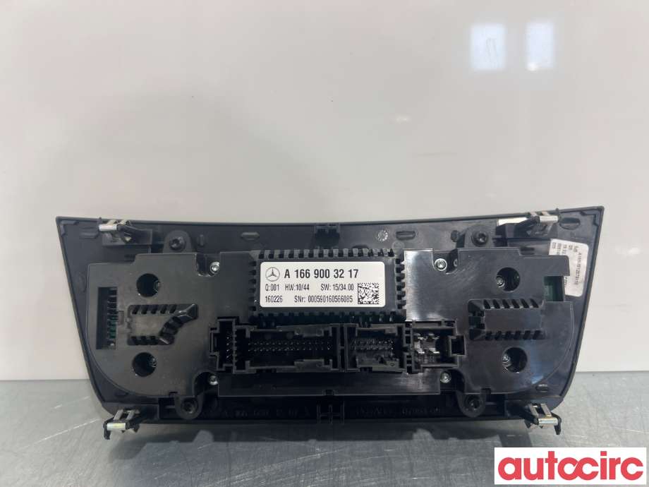 Varmeapparat betjening til Mercedes GLE 2015-2018 (Fase 2) (W166) (W166) (MERCEDES|A1669008721|)