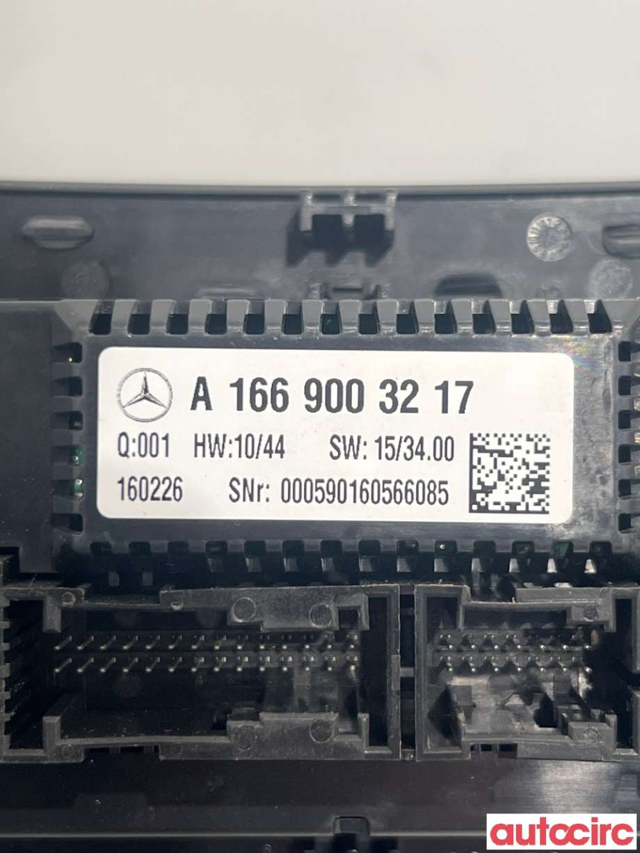 Varmeapparat betjening til Mercedes GLE 2015-2018 (Fase 2) (W166) (W166) (MERCEDES|A1669008721|)