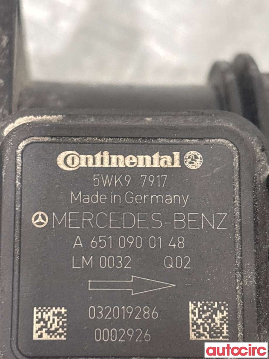 Luftmengde/luftmassemåler til Mercedes E-Klasse 2009-2013 (Fase 1) (W212) (W212) (MERCEDES|A6510900148|5WK97917)