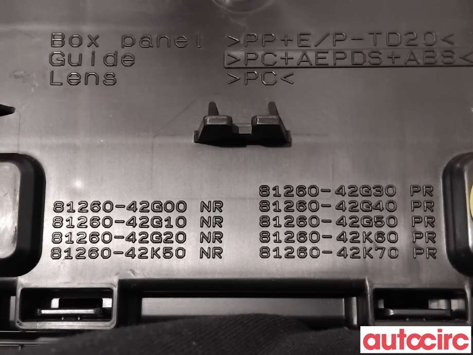 Taklyspanel til Toyota bZ4X 2022-->> (TOYOTA|8126042G20C0||81260-42G20)