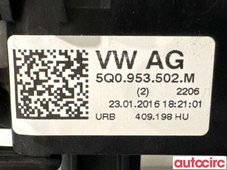 Bryter combi til VW Golf VII 2012-2017 (Fase 1)  (VOLKSWAGEN|NO NR||5Q0953502M)