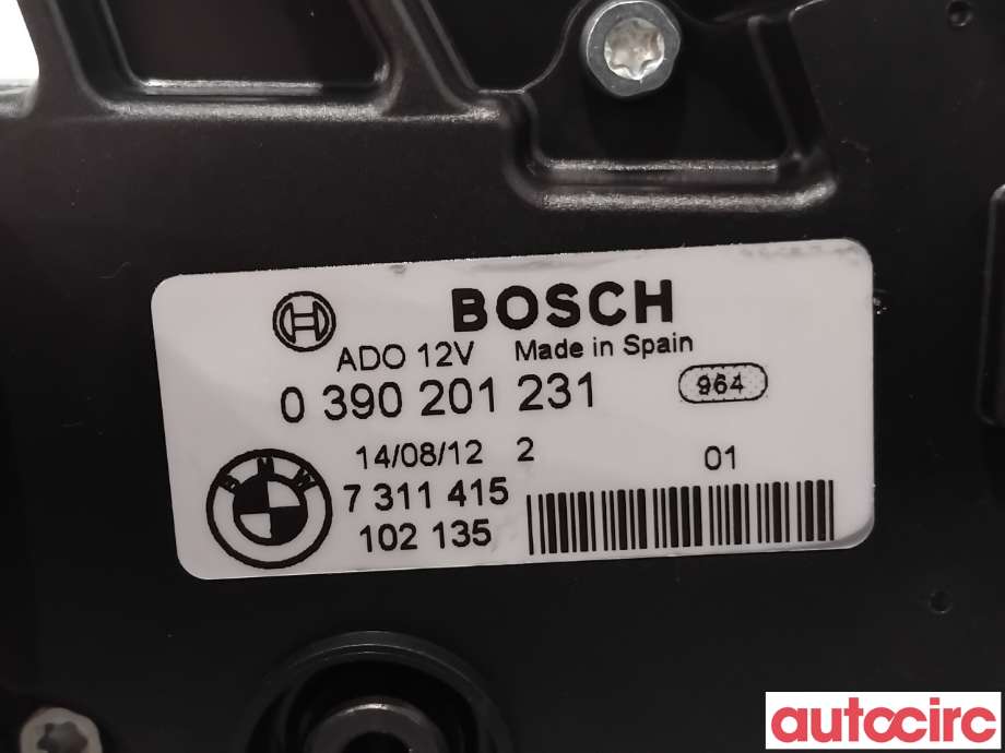 Viskermotor bakrute til BMW 5-Serie 2010-2017 (F10/F11) (F10/F11) (BMW|67637311415|0390201231|7311415)