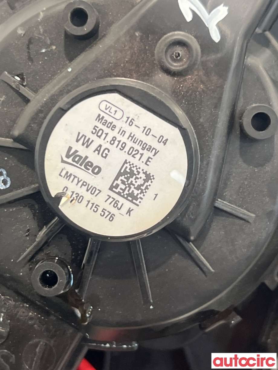 Varmeapparat motor til VW e-Golf 2014-2017 (Fase 1)  (VOLKSWAGEN|5Q1819021B||5Q1819021H)