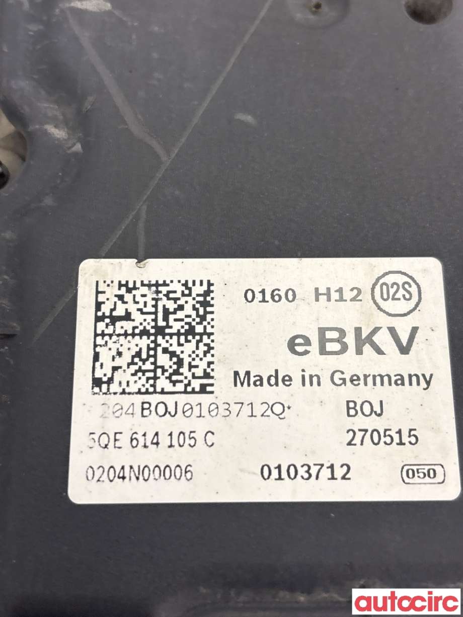 Bremsekraft-forsterker til VW e-Golf 2014-2017 (Fase 1)  (VOLKSWAGEN|5QE614105C|0204N00006|5QE614105P)