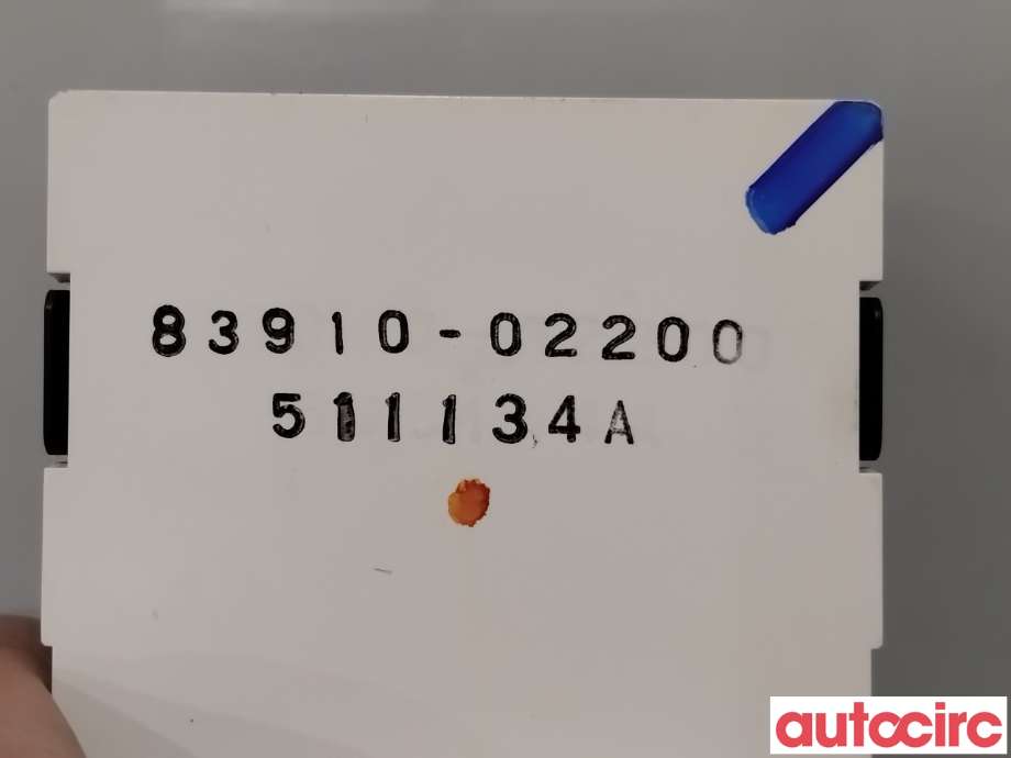 Instrument klokke til Toyota Auris 2015-2019 (Type II, Fase 2)  (TOYOTA|8391002200||83910-02200)