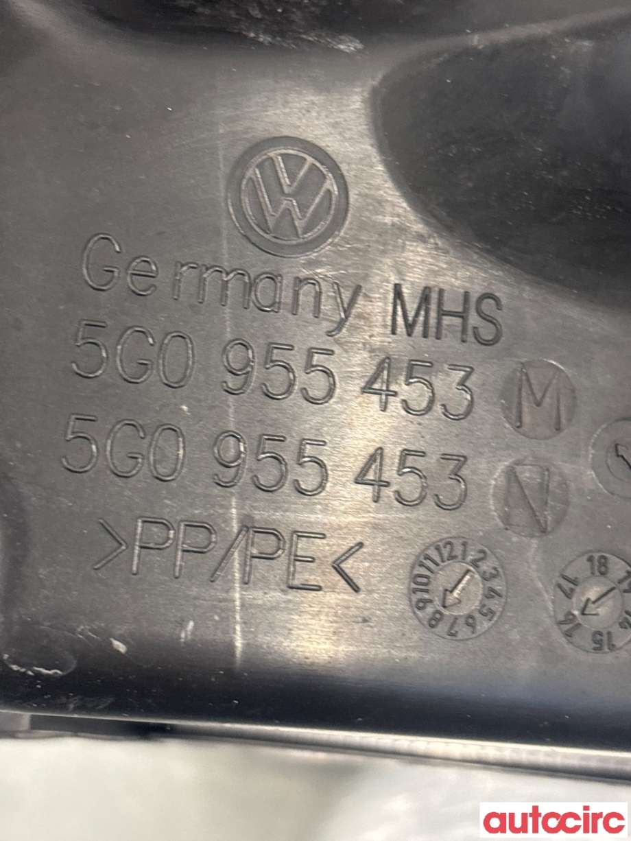 Spylertank foran til VW e-Golf 2017-2020 (Fase 2) (VOLKSWAGEN|5G0955453M|)