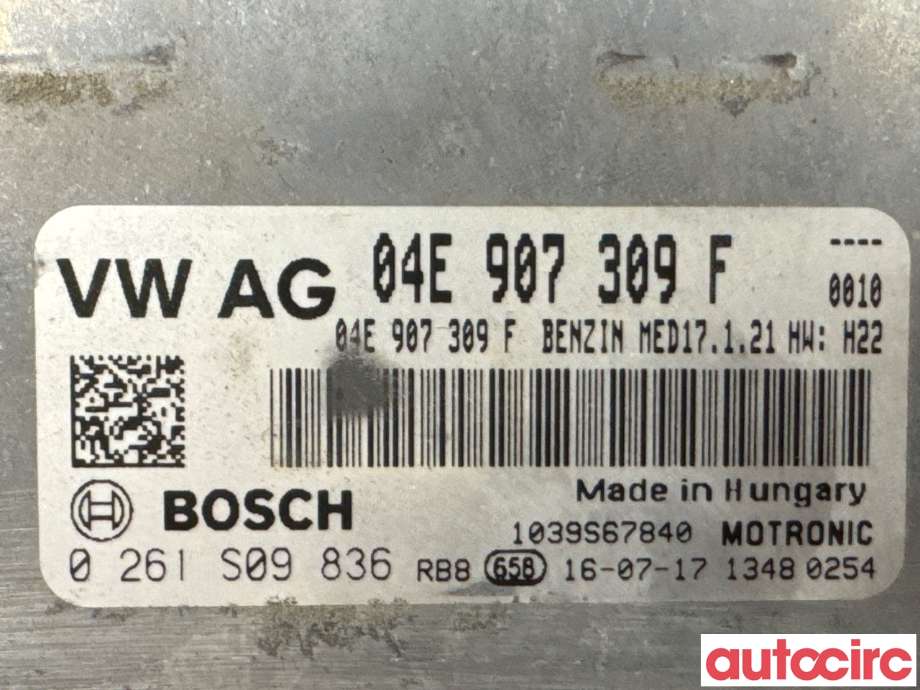 Styreenhet motor til VW e-Golf 2014-2017 (Fase 1)  (VOLKSWAGEN|04E906023AG|0261S09836|04E907309F)