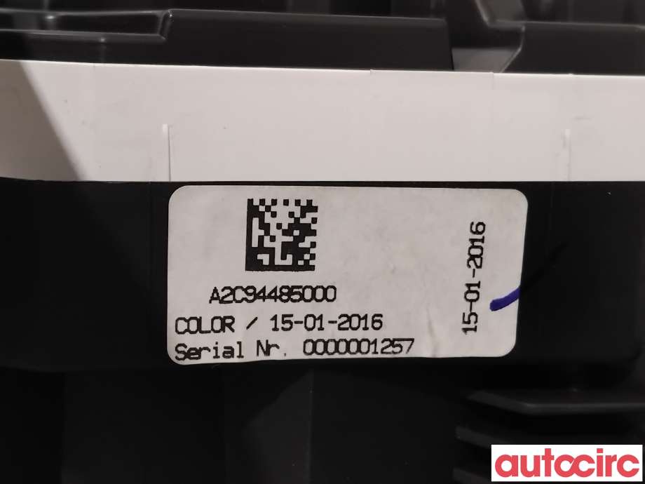 Instrumentpanel til Toyota Auris 2015-2019 (Type II, Fase 2) (TOYOTA|83800F2E61|A2C94485000|)
