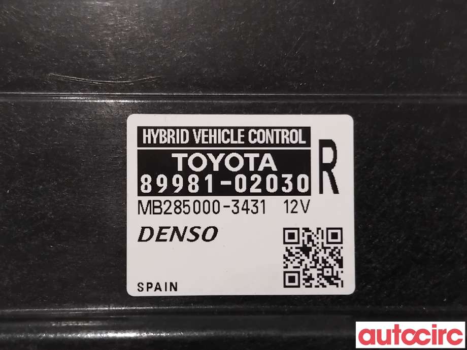 Styreenhet diverse til Toyota Auris 2015-2019 (Type II, Fase 2) (TOYOTA|8998102030|MB285000-3431|89981-02030)