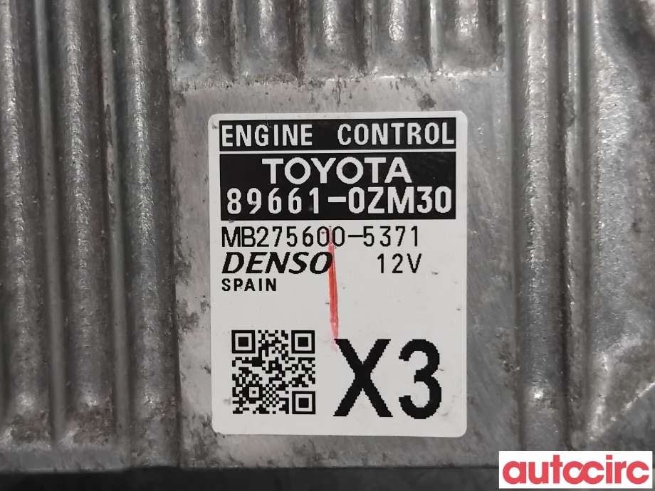 Styreenhet motor til Toyota Auris 2015-2019 (Type II, Fase 2)  (TOYOTA|896610ZM30|275600-5371|89661-0ZM30)