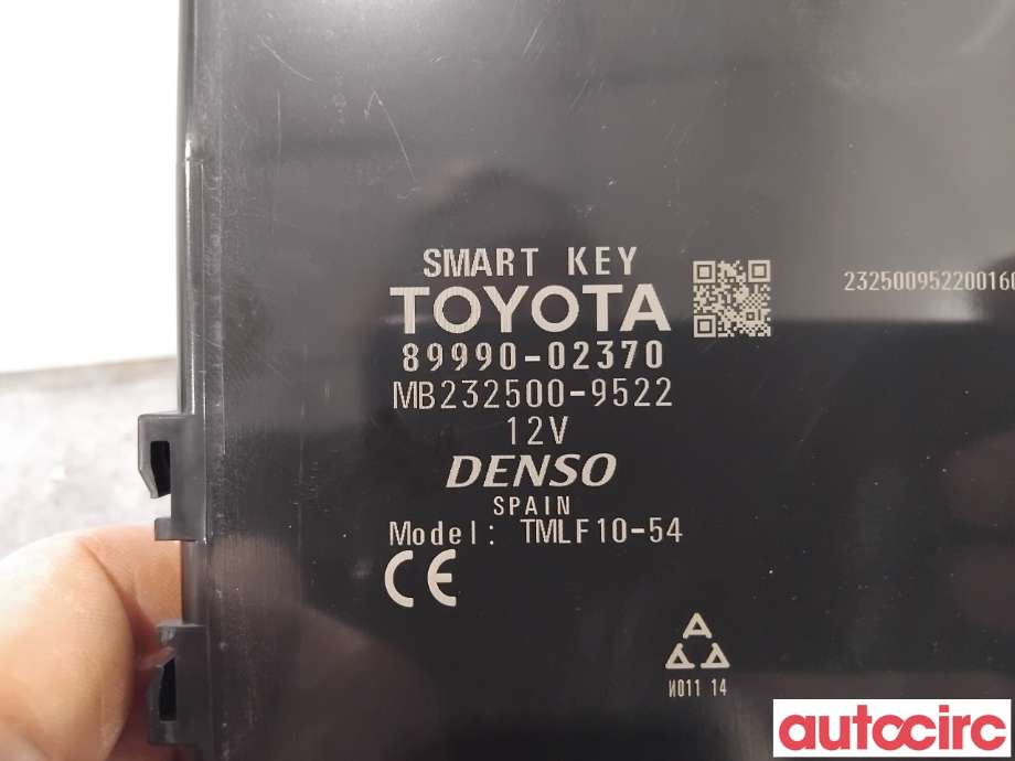 Styreenhet nøkkelfri/keyless til Toyota Auris 2015-2019 (Type II, Fase 2)  (TOYOTA|8999002370|MB232500-9522|89990-02370)