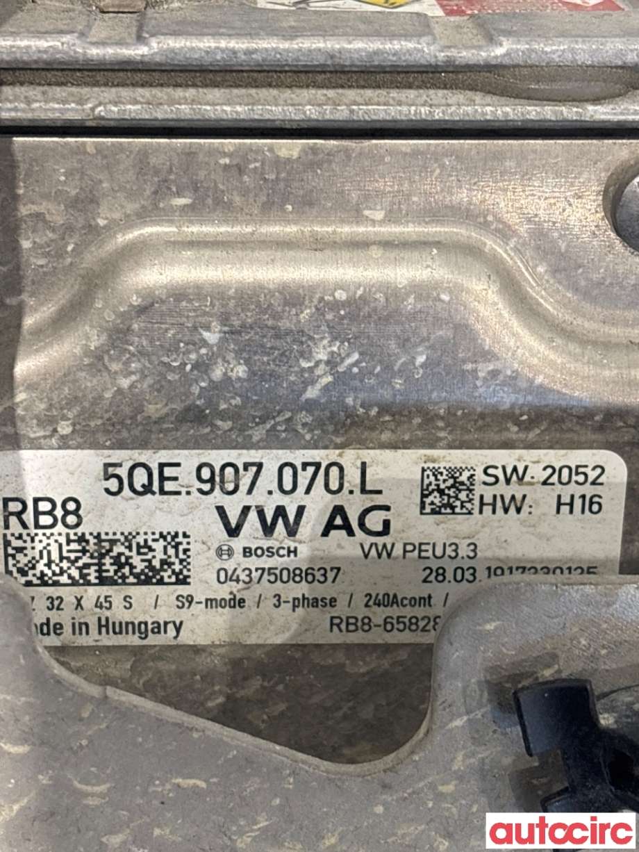Inverter elbil til VW e-Golf 2017-2020 (Fase 2)  (VOLKSWAGEN|5QE907070L|0437508637)
