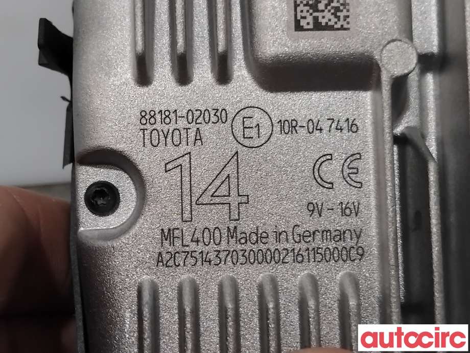 Sensor radar til Toyota Auris 2015-2019 (Type II, Fase 2)  (TOYOTA|8818102030|A2C751437030|88181-02030)