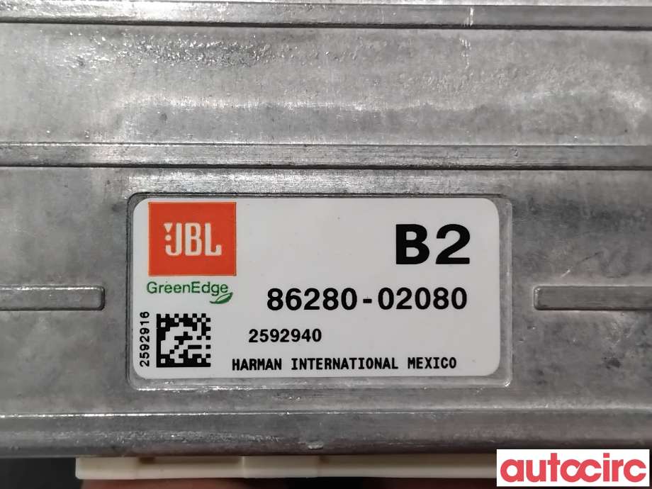 Bilstereo forsterker til Toyota Auris 2015-2019 (Type II, Fase 2)  (TOYOTA|8628002080|2592940|86280-02080)