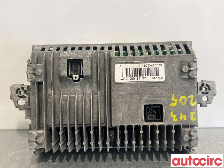 Multimedia display (MCU - Media Controller Unit) til Mercedes E-Klasse 2009-2013 (Fase 1) (W212) (W212) (MERCEDES|A2129009122||A2129008707)