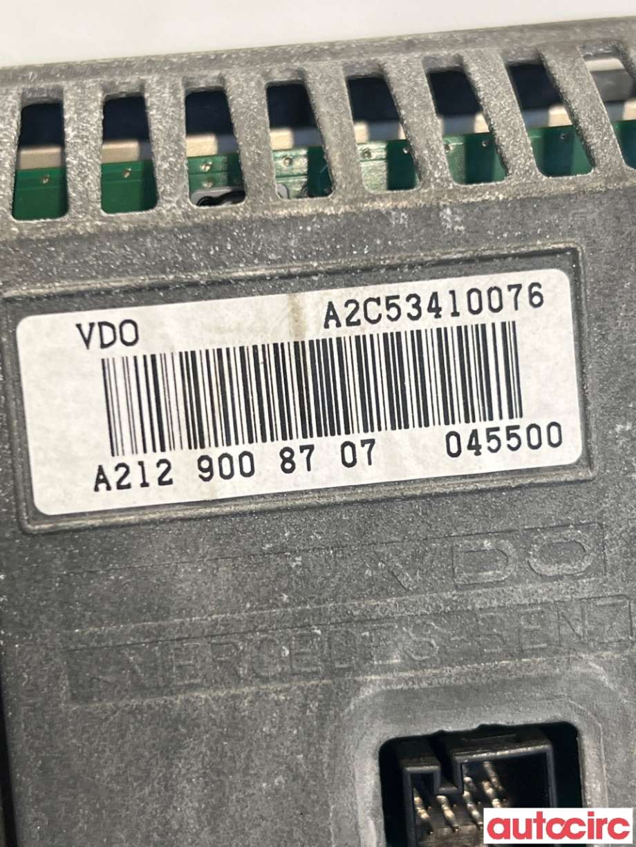Multimedia display (MCU - Media Controller Unit) til Mercedes E-Klasse 2009-2013 (Fase 1) (W212) (W212) (MERCEDES|A2129009122||A2129008707)