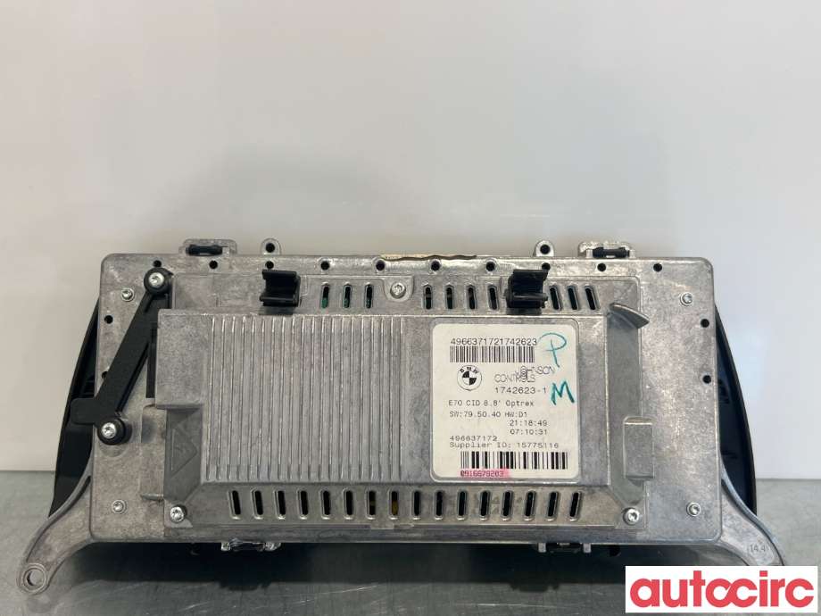 Multimedia display (MCU - Media Controller Unit) til BMW X5 2007-2013 (E70) (E70) (BMW|65509194063|)