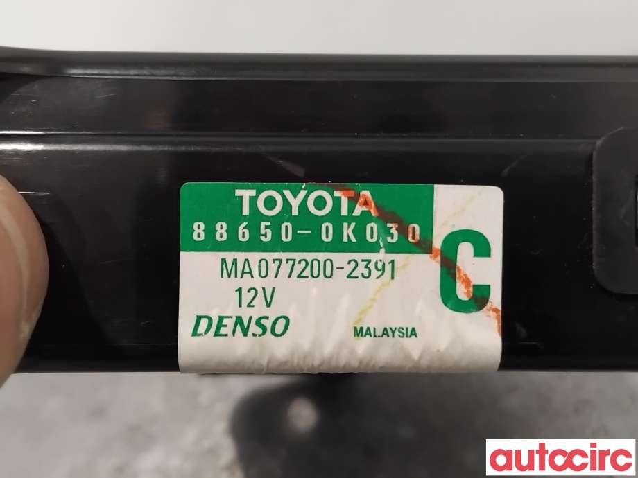 Styreenhet klima/aircondition til Toyota Hilux 2006-2011 (TOYOTA|886500K030|MA077200-2391|88650-0K030)