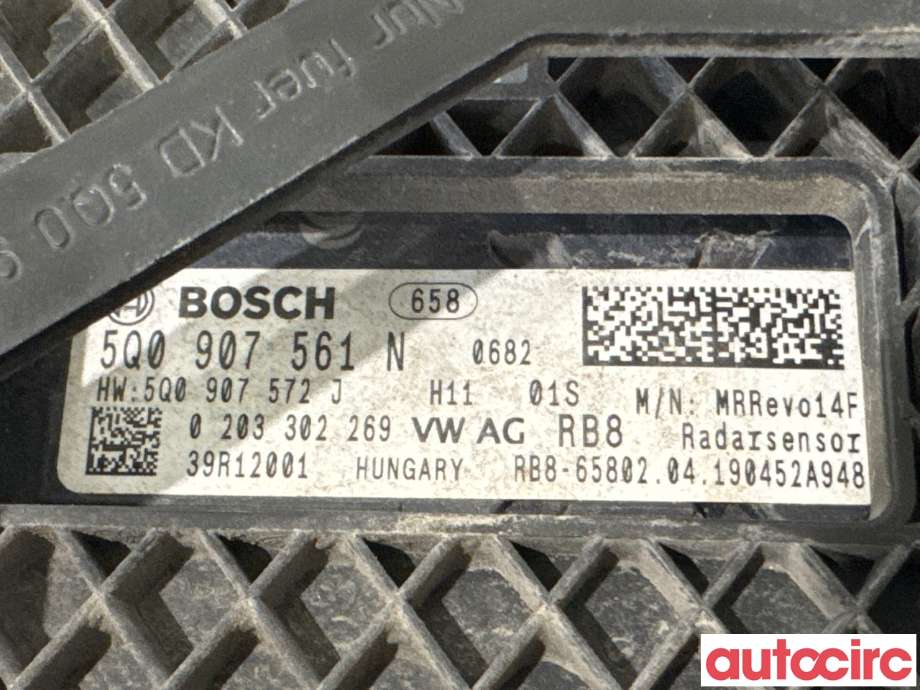 Sensor radar til VW e-Golf 2017-2020 (Fase 2) (VOLKSWAGEN|5Q0907561N|0203302269)